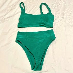 Aerie Ribbed Shine Bikini set